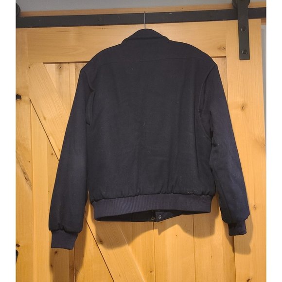 MEMBERS ONLY Lined Wool Jacket SIZE 40 Blue Vintage Zip Front - Picture 2 of 12